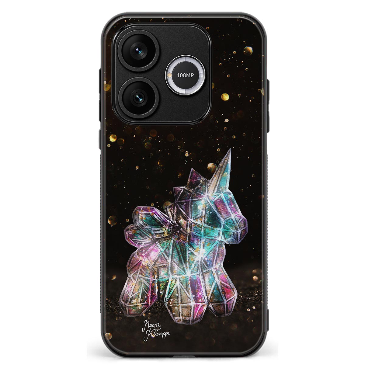 Honor 600 Lite unicorn suojakuoret - Kulta - Noora Kämppi