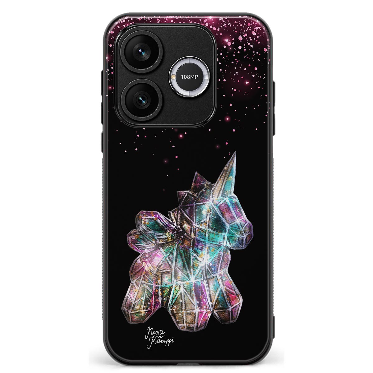 Honor 600 Lite unicorn suojakuoret - Pinkki - Noora Kämppi