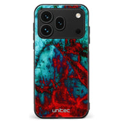 Honor 600 Pro marmori suojakuoret - Blue Red Marble