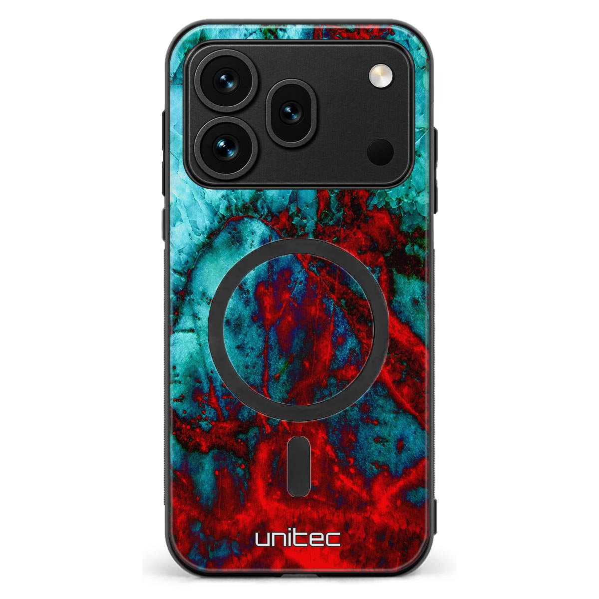Honor 600 Pro marmori suojakuoret - Blue Red Marble