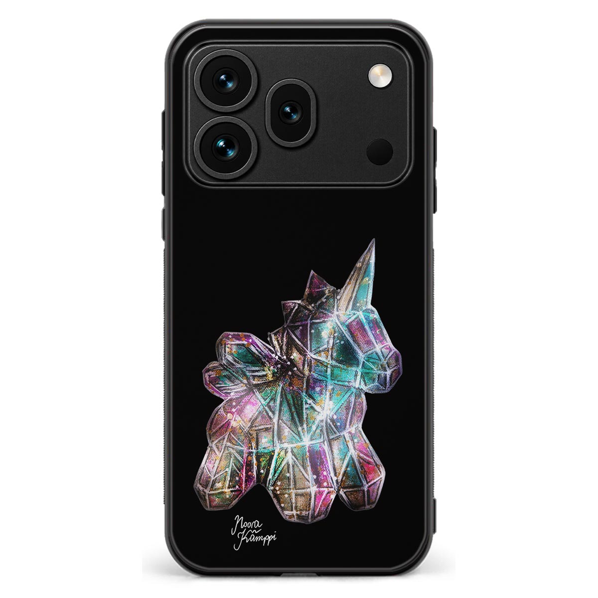 Honor 600 Pro unicorn suojakuoret - Musta - Noora Kämppi
