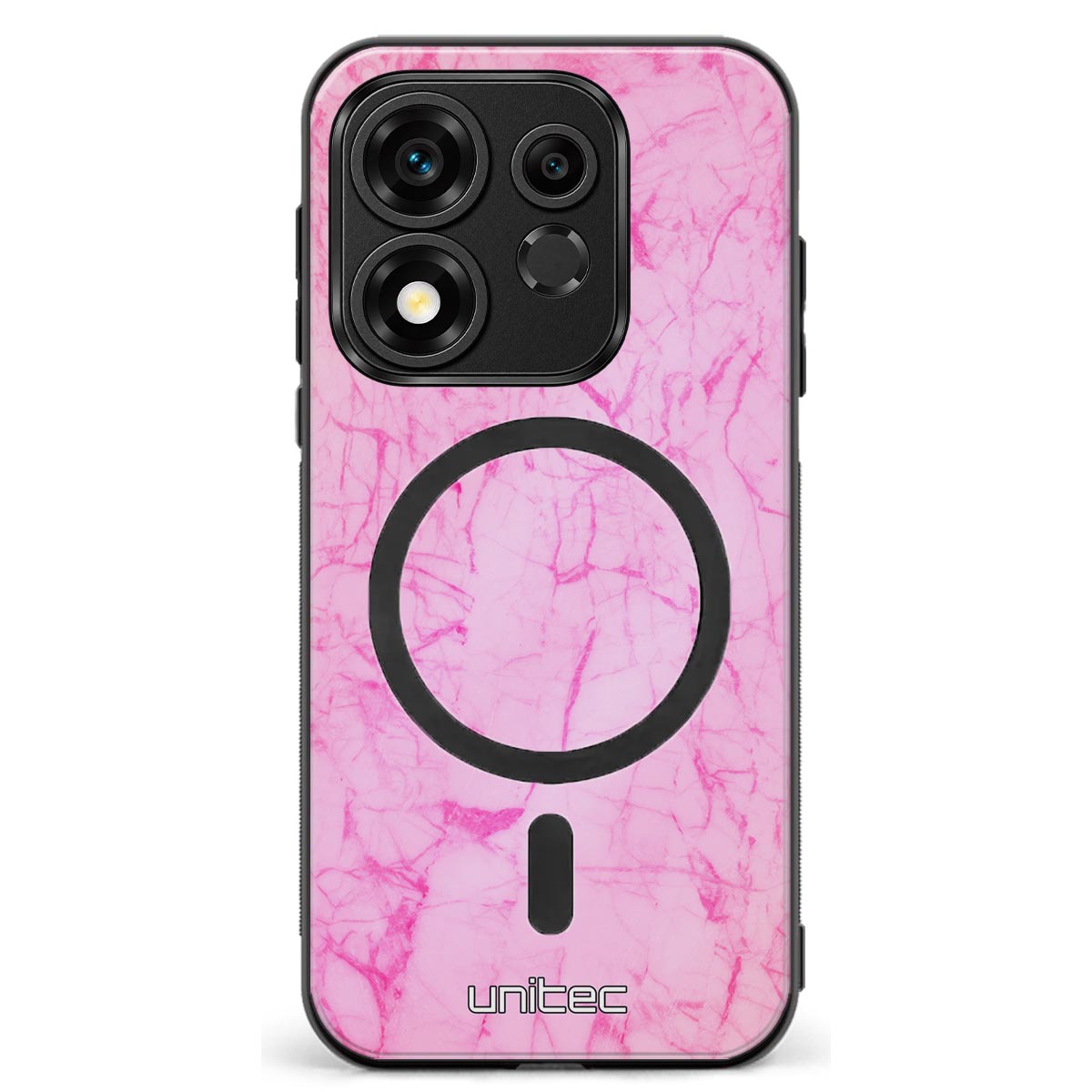 Honor 600 Smart marmori suojakuoret - Light Pink Marble