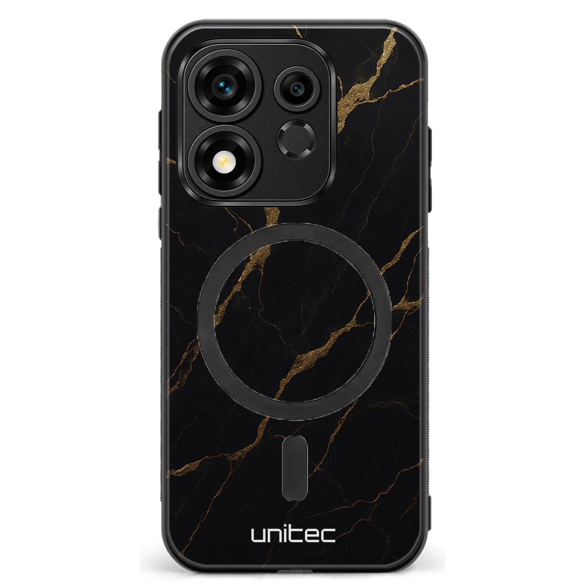 Honor 600 Smart Suojakuoret Marmori – Midnight Gold