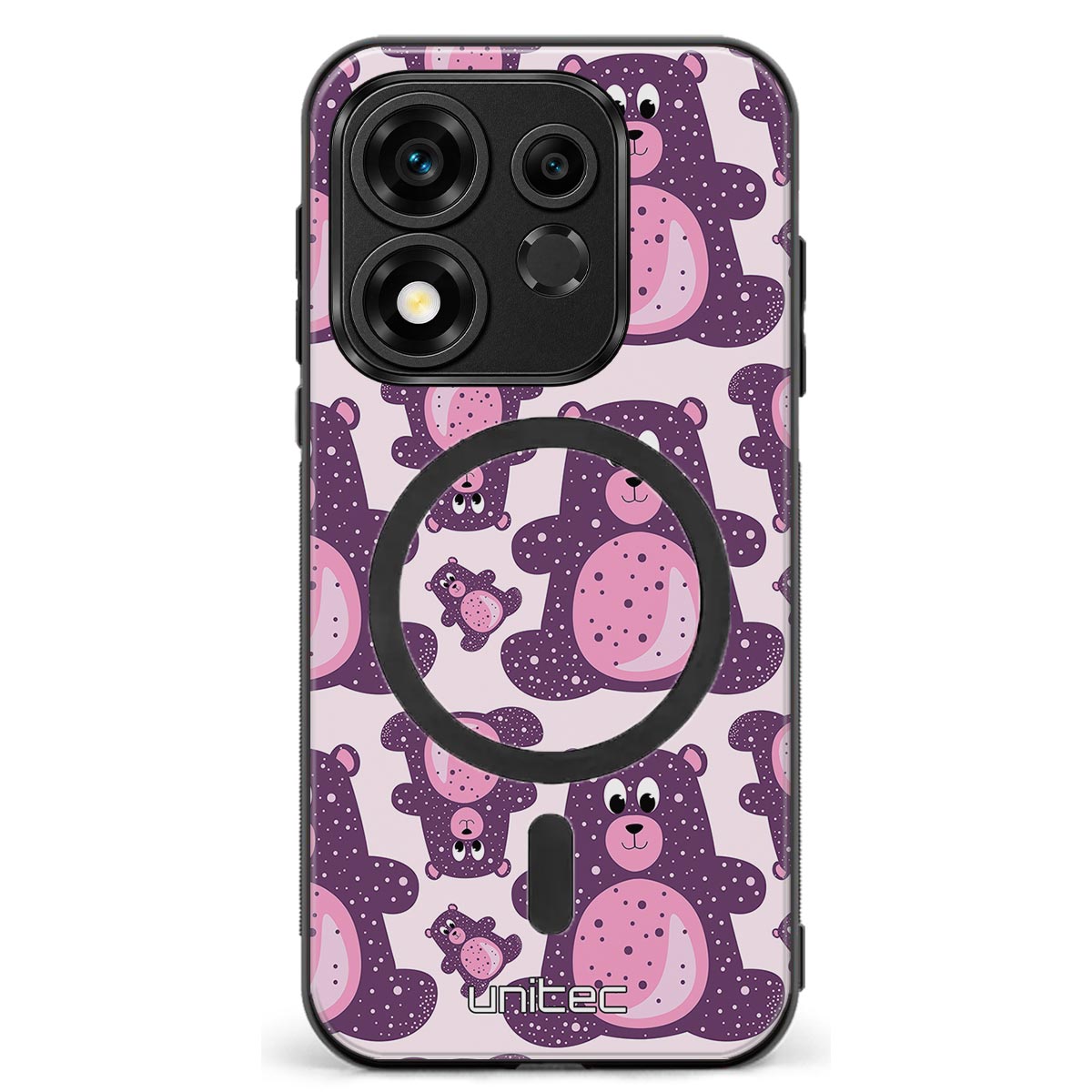 Honor 600 Smart suojakuoret - Purple Teddy Bear