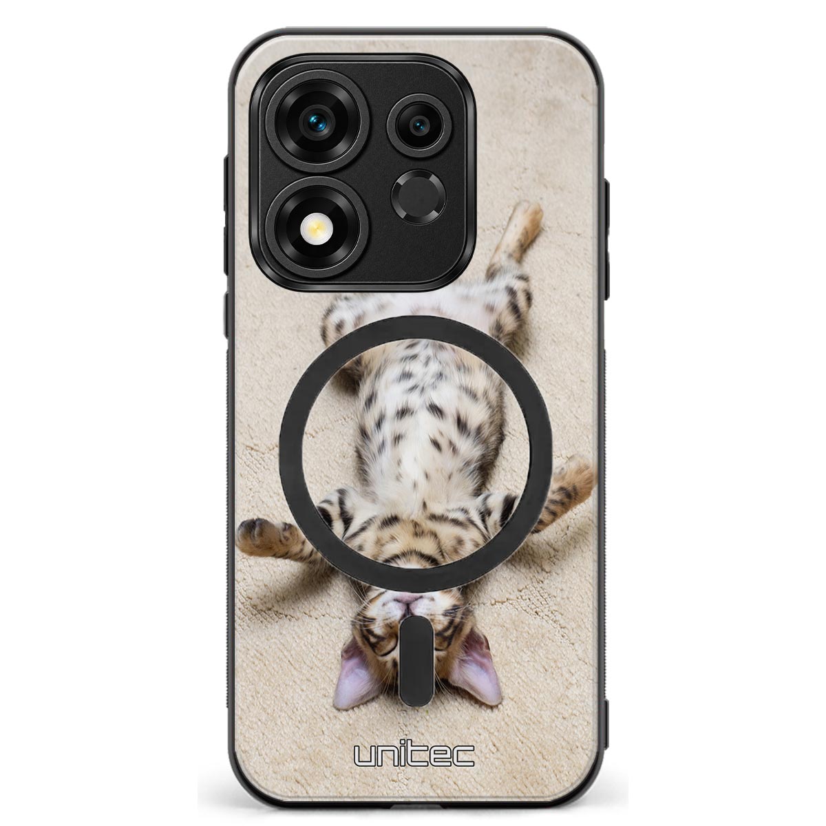 Honor 600 Smart kissa suojakuoret - Relaxing Cat