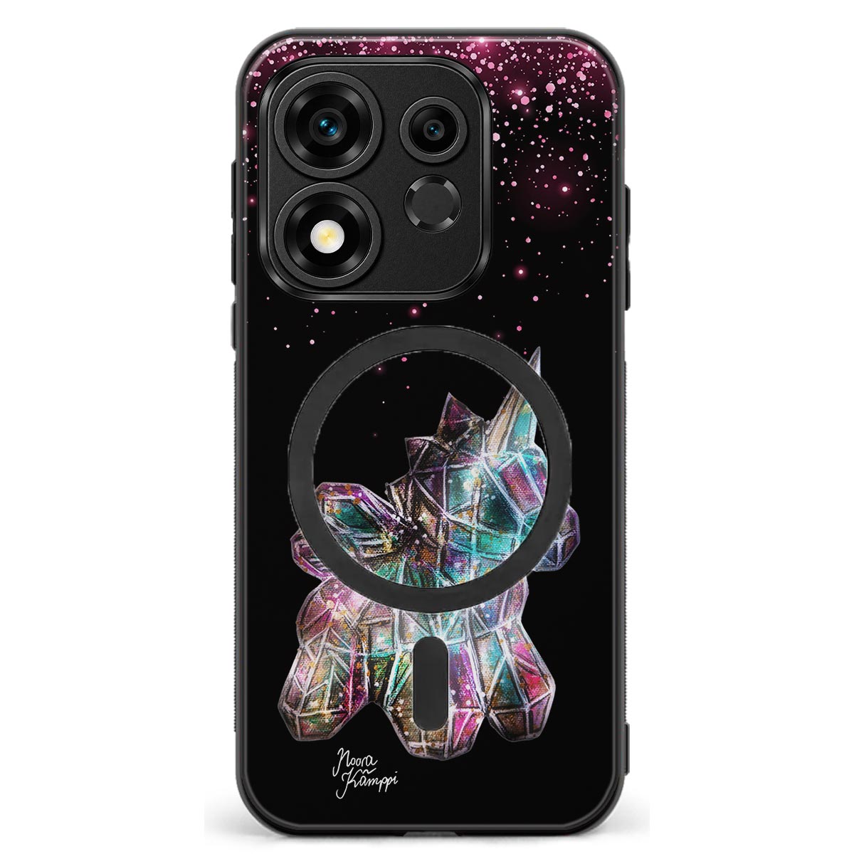 Honor 600 Smart unicorn suojakuoret - Pinkki - Noora Kämppi