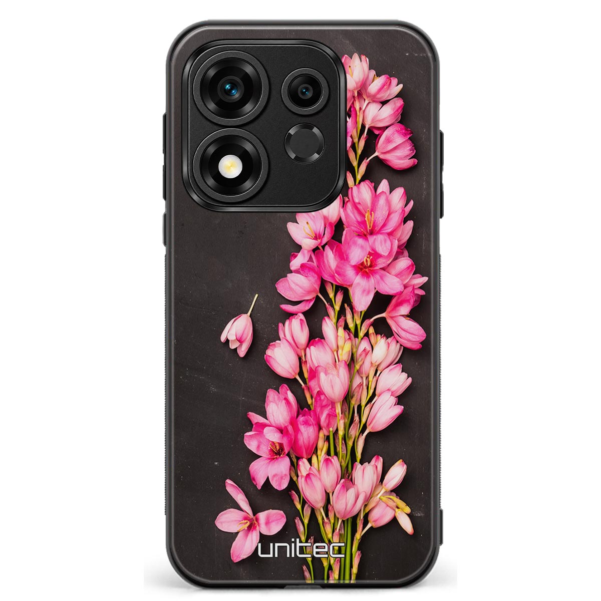 Honor 600 Smart kukka suojakuoret - Pink Flowers