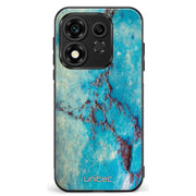Honor 600 Smart marmori suojakuoret - Turquoise Marble