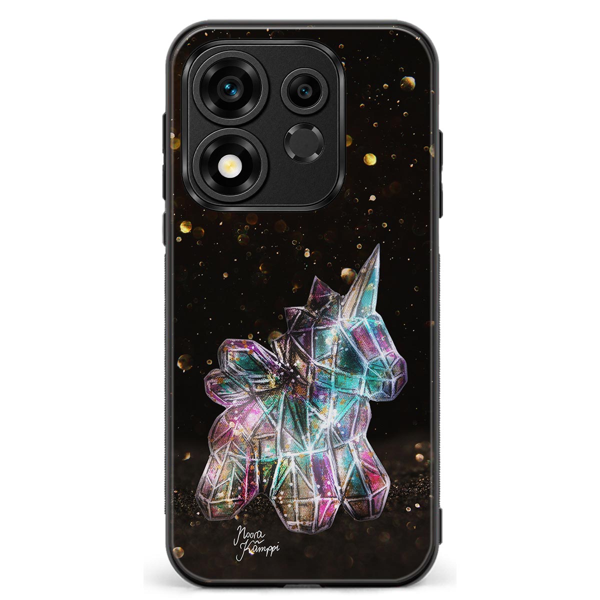 Honor 600 Smart unicorn suojakuoret - Kulta - Noora Kämppi