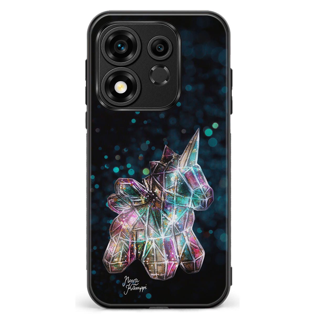 Honor 600 Smart unicorn suojakuoret - Sininen - Noora Kämppi