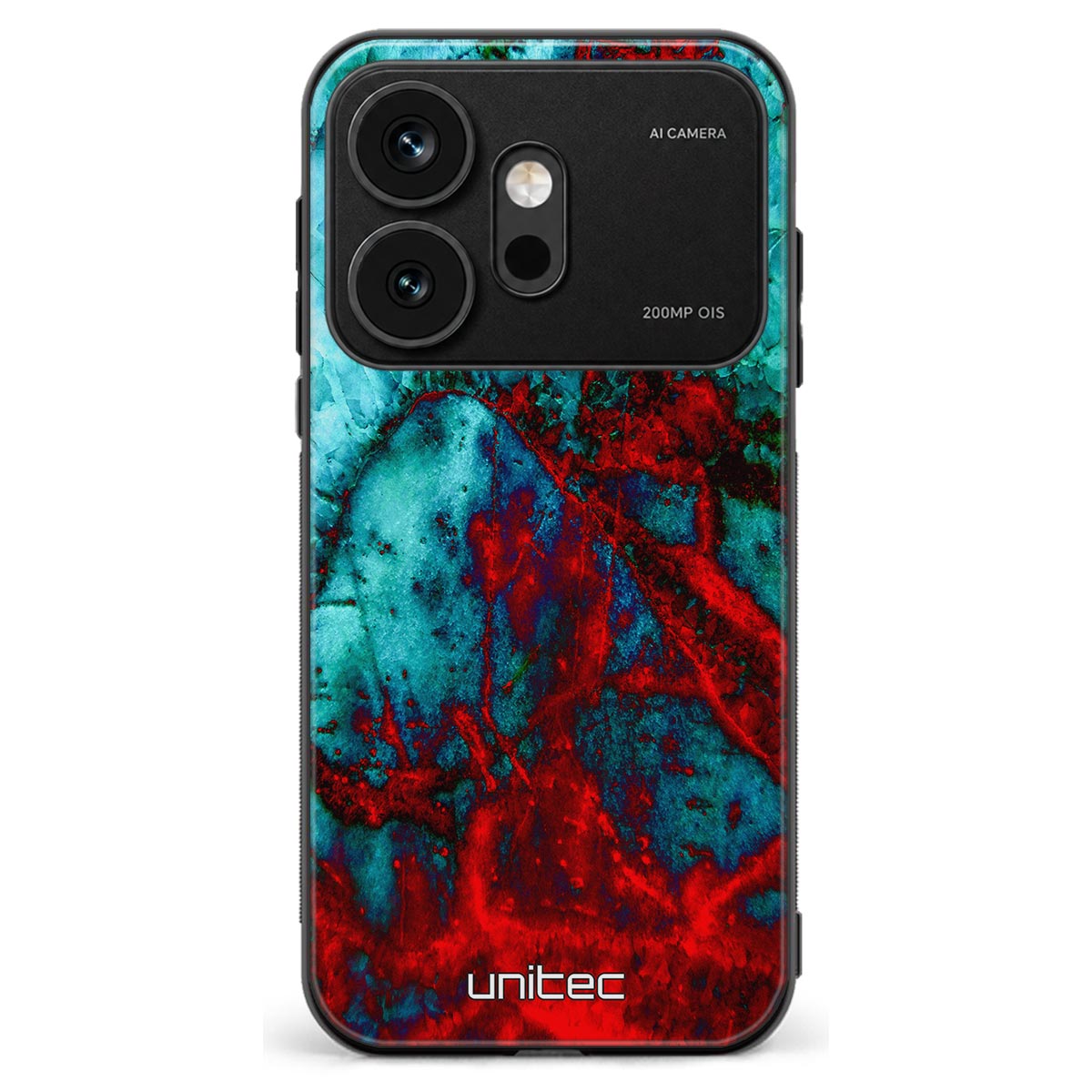 Honor 600 marmori suojakuoret - Blue Red Marble
