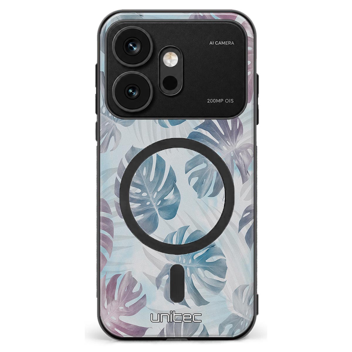 Honor 600 kukka suojakuoret - Monstera Texture