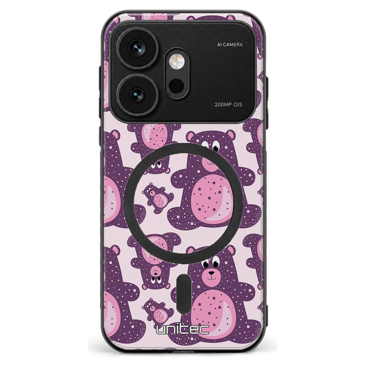 Honor 600 suojakuoret - Purple Teddy Bear
