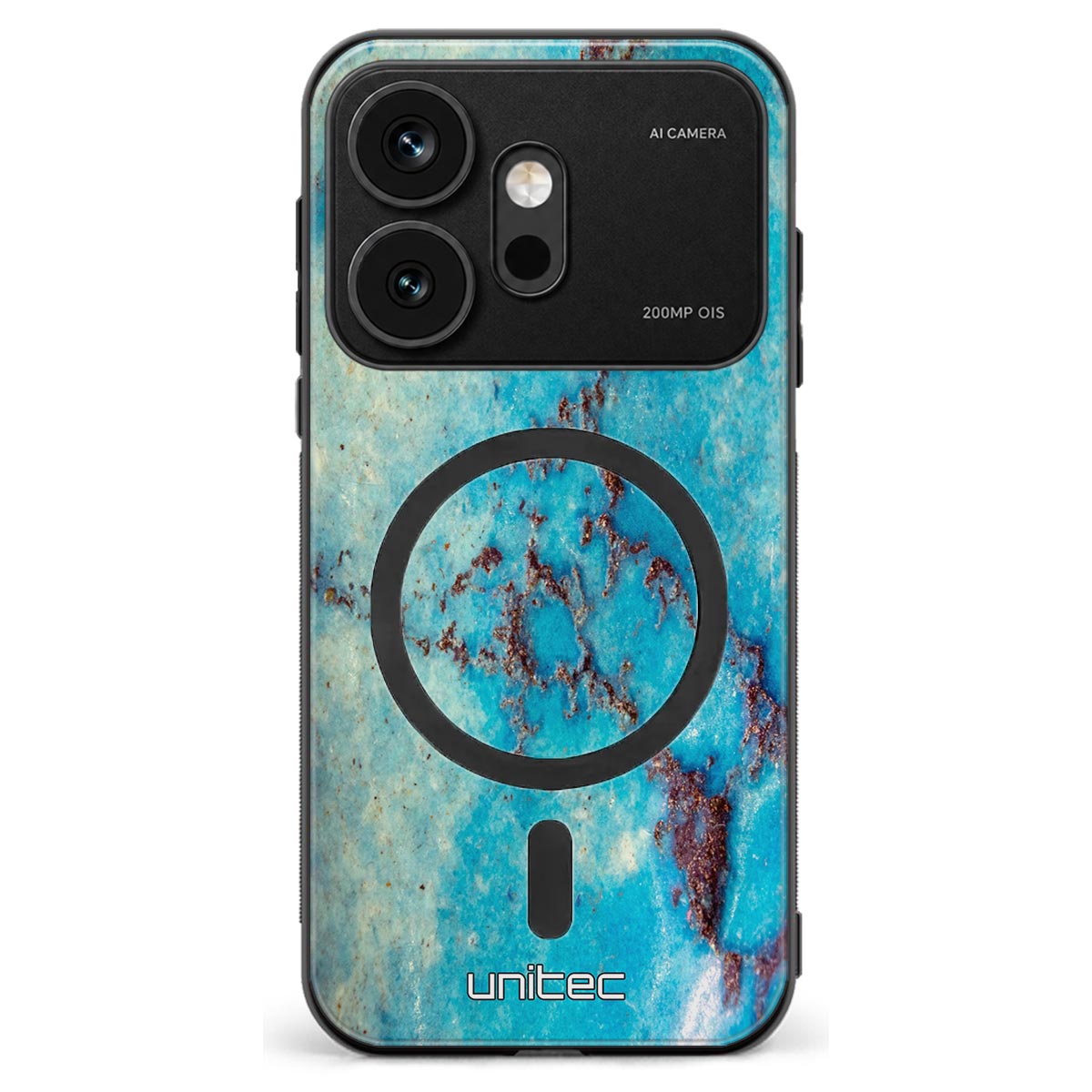 Honor 600 marmori suojakuoret - Turquoise Marble