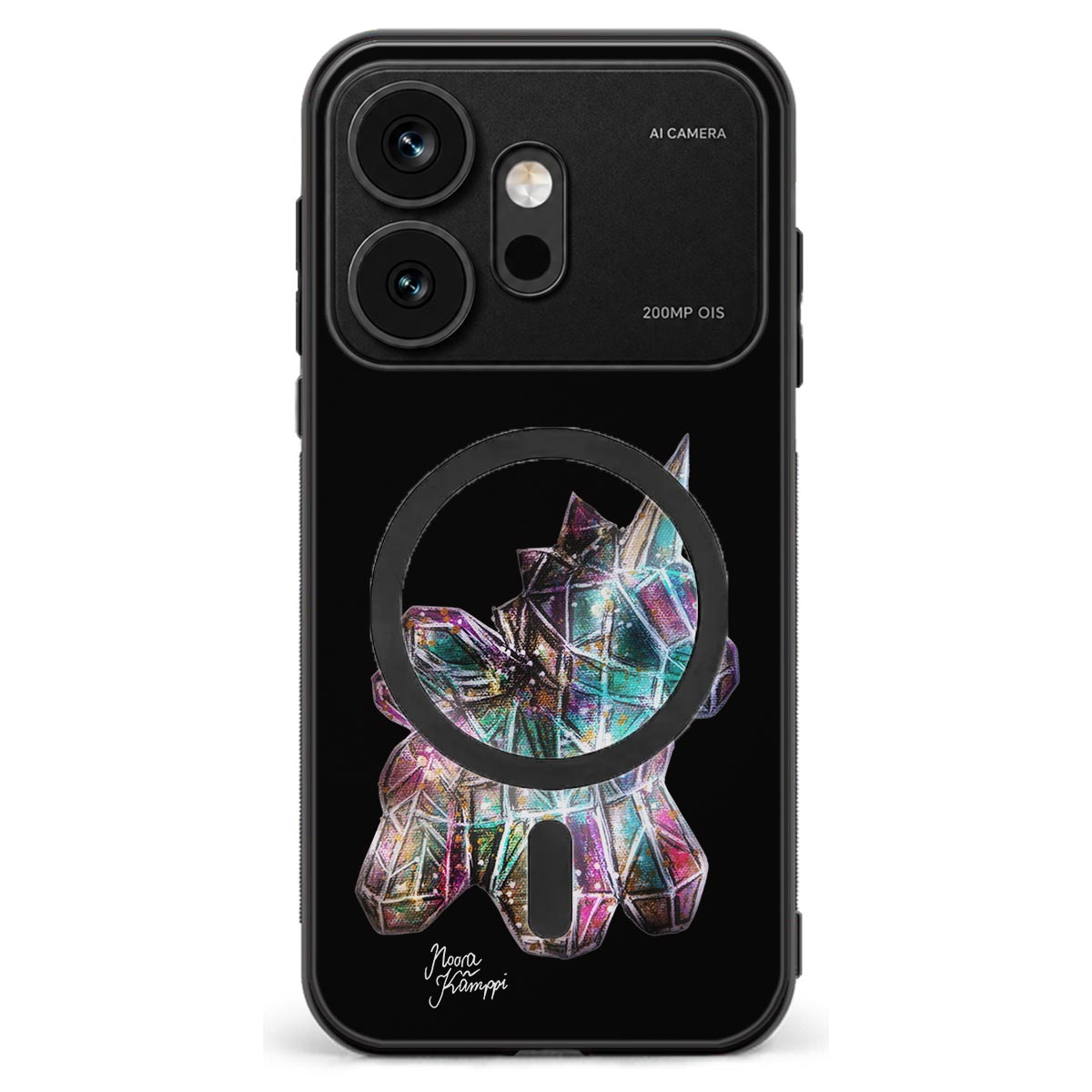 Honor 600 unicorn suojakuoret - Musta - Noora Kämppi