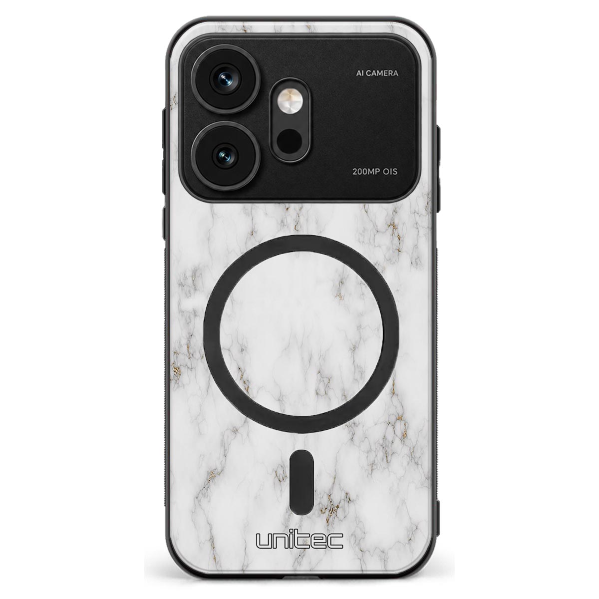 Honor 600 marmori suojakuoret - White Marble