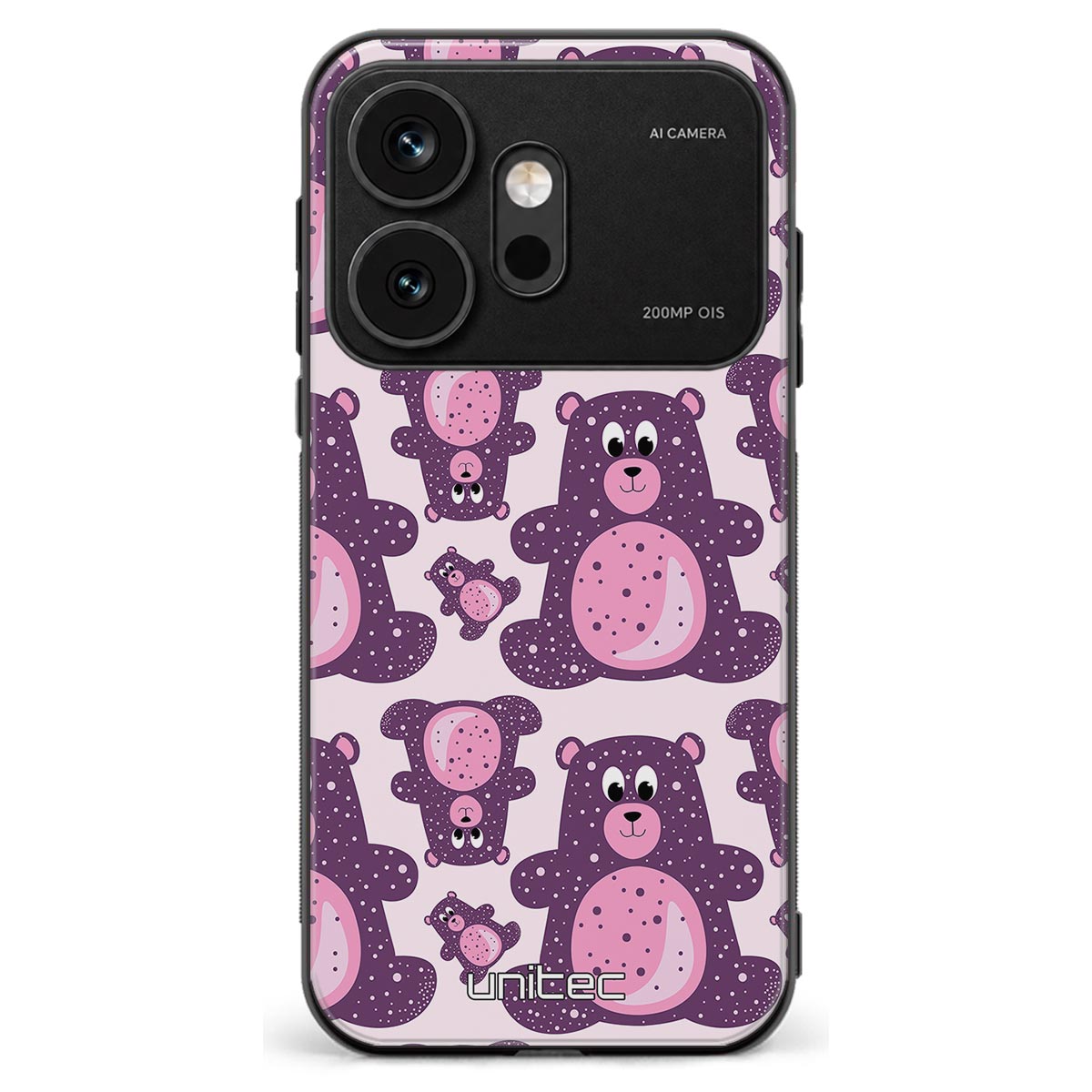 Honor 600 suojakuoret - Purple Teddy Bear