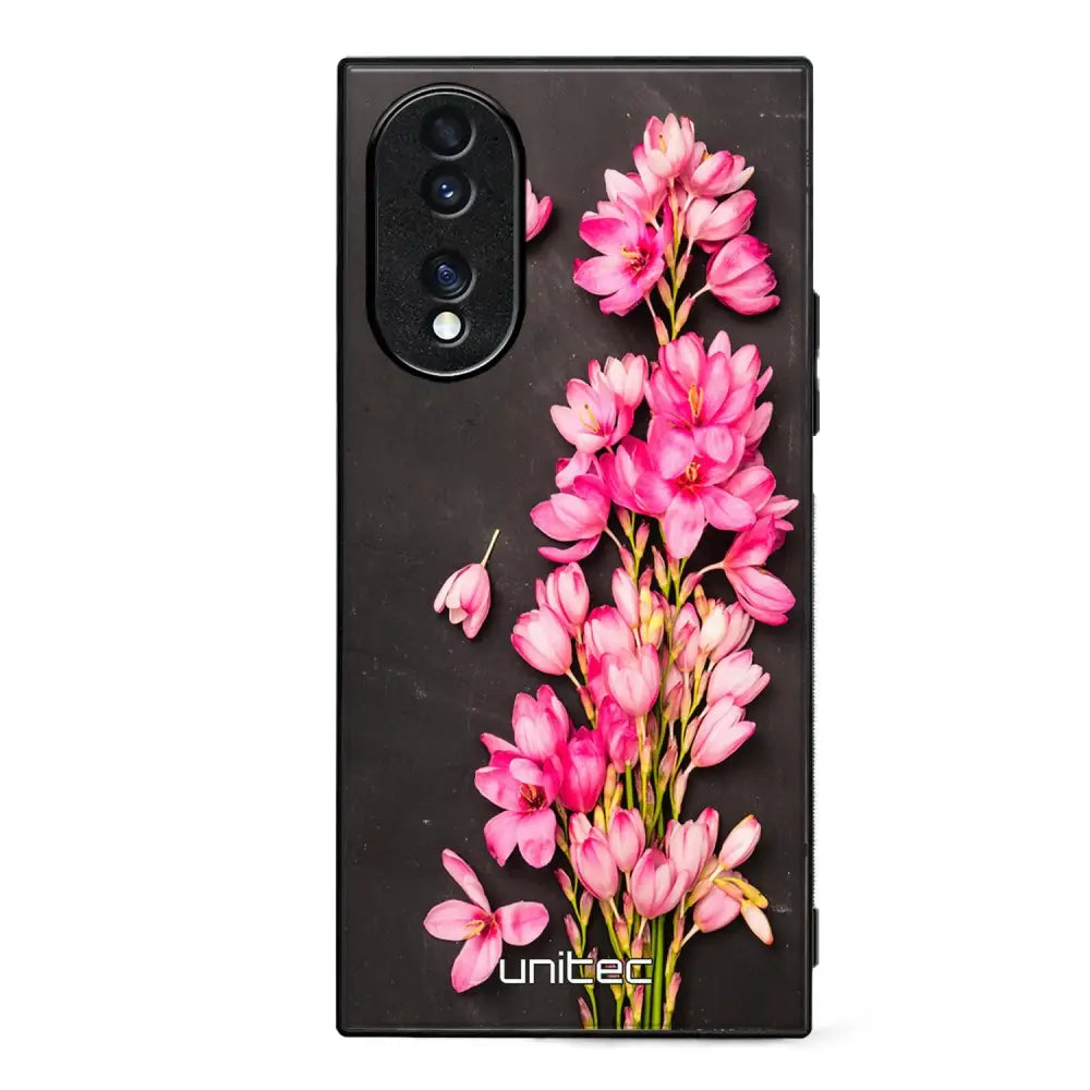 Honor 70 kukka suojakuoret - Pink Flowers - Ei