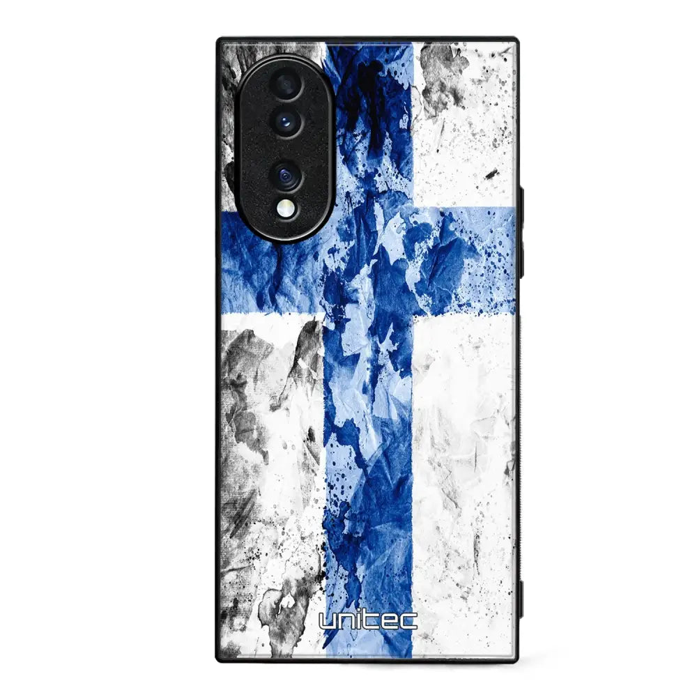 Honor 70 suojakuoret - Painted Finnish Flag - Ei