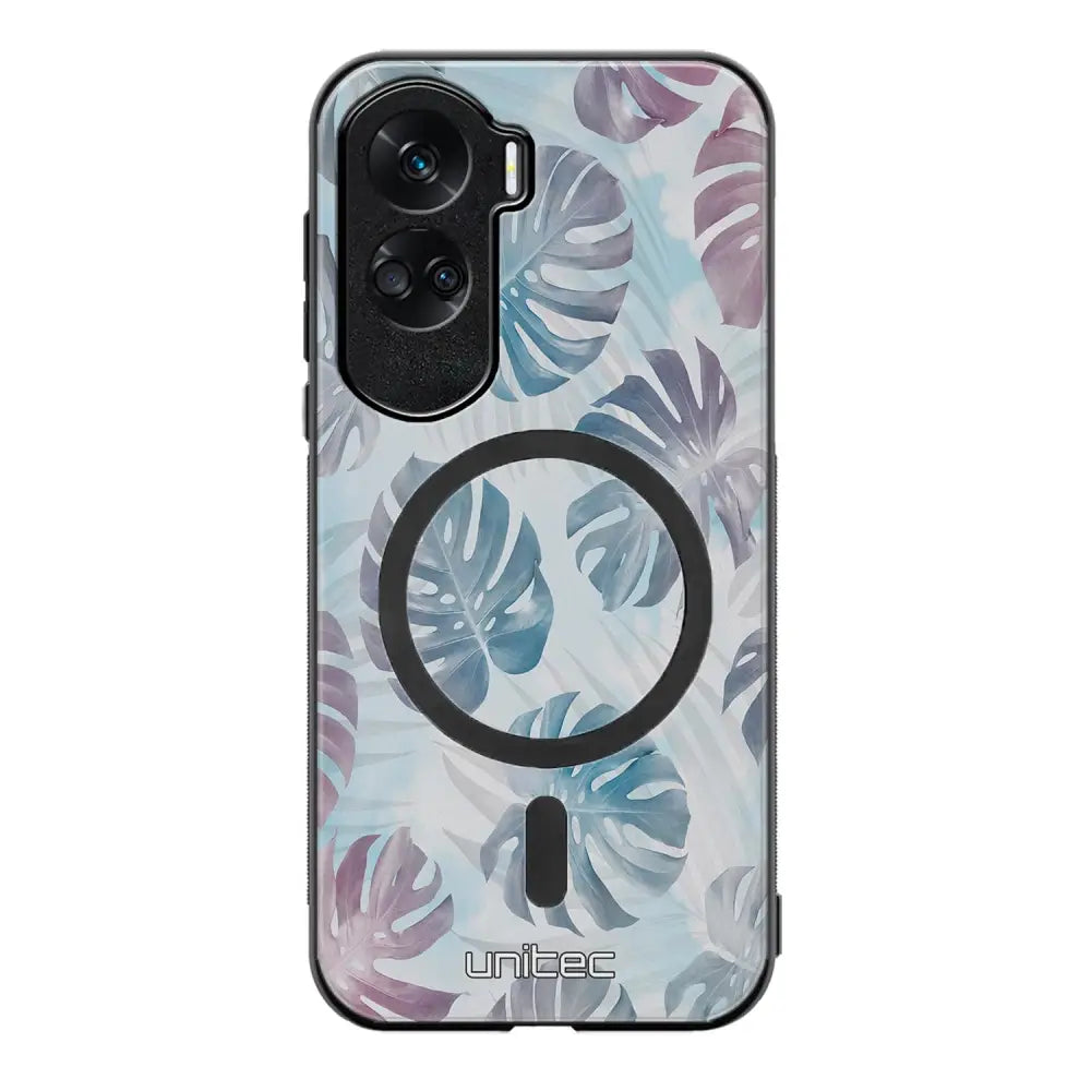 Honor 90 Lite kukka suojakuoret - Monstera Texture