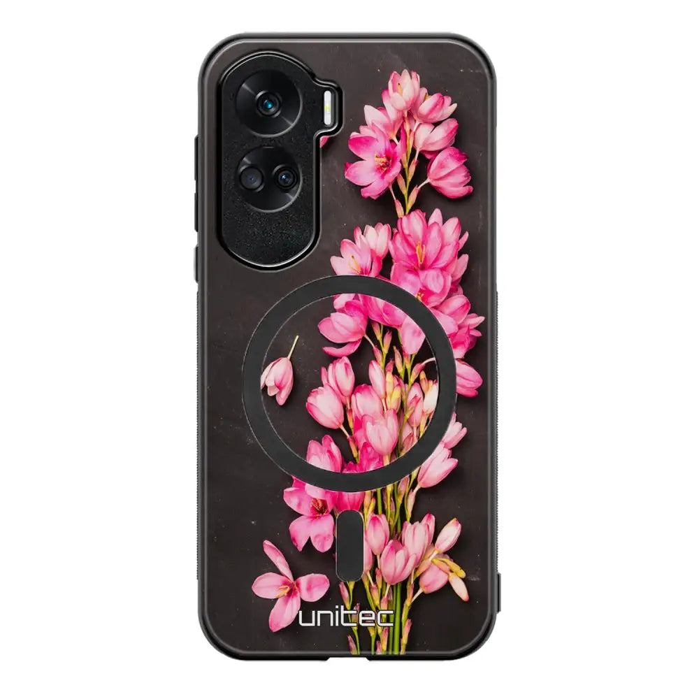 Honor 90 Lite kukka suojakuoret - Pink Flowers