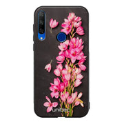 Honor 9X kukka suojakuoret - Pink Flowers - Ei