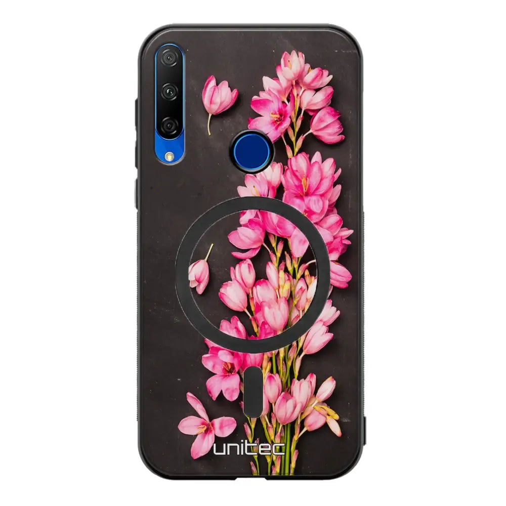Honor 9X kukka suojakuoret - Pink Flowers