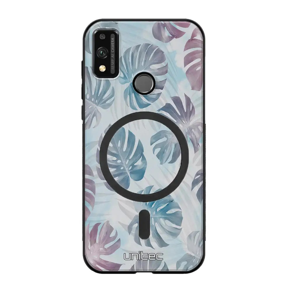 Honor 9X Lite kukka suojakuoret - Monstera Texture