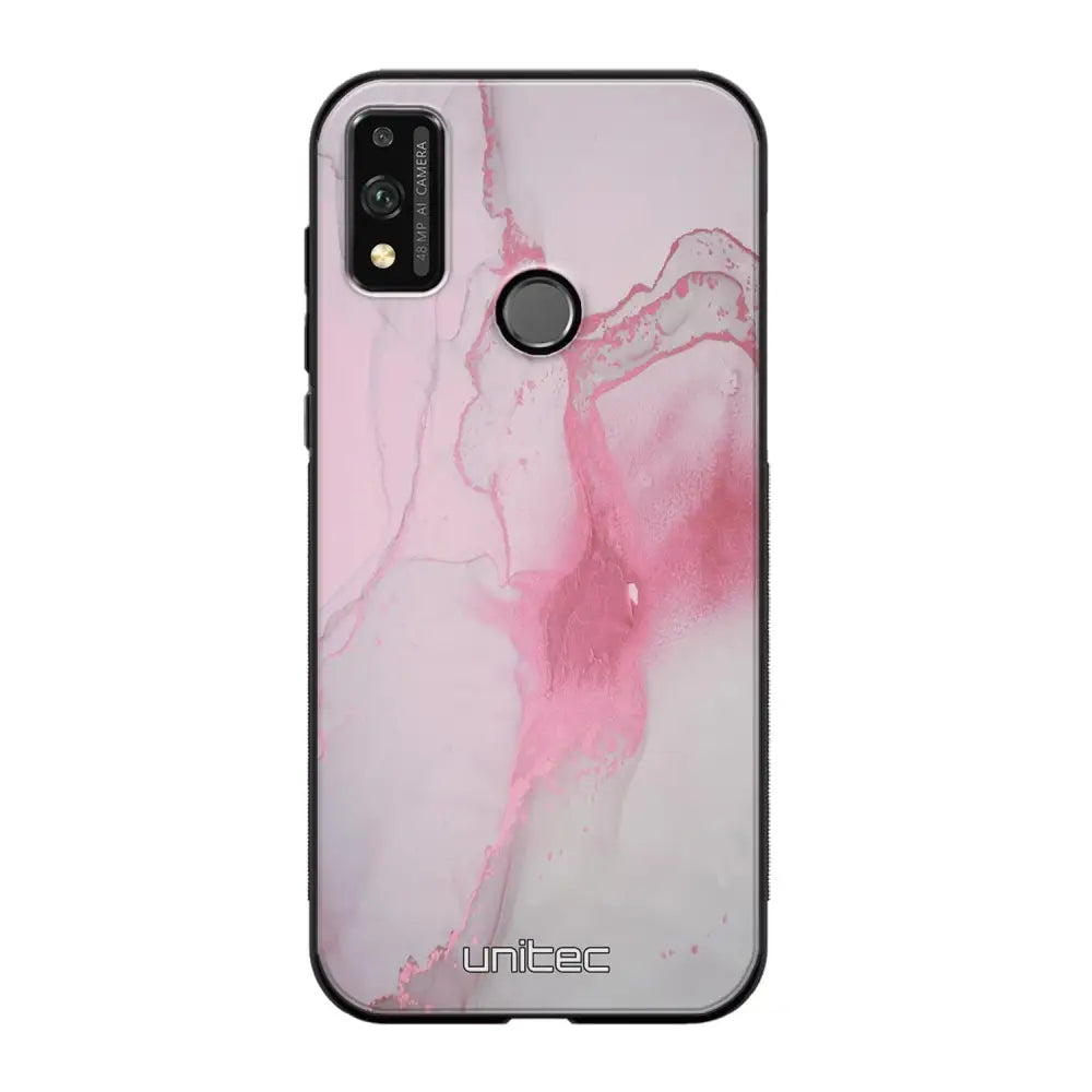 Honor 9X Lite marmori suojakuoret - Pink Pok Rie - Ei