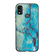 Honor 9X Lite marmori suojakuoret - Turquoise Marble - Ei