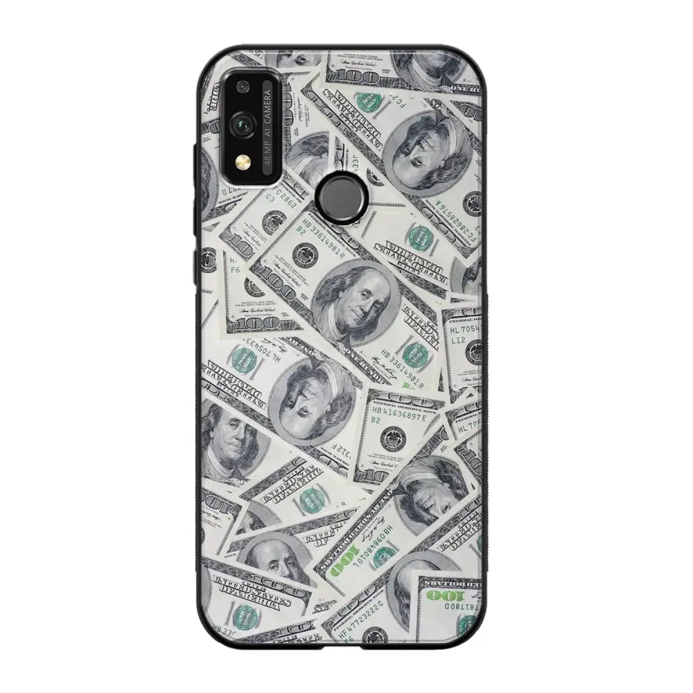 Honor 9X Lite seteli suojakuoret - Dollarit - Ei