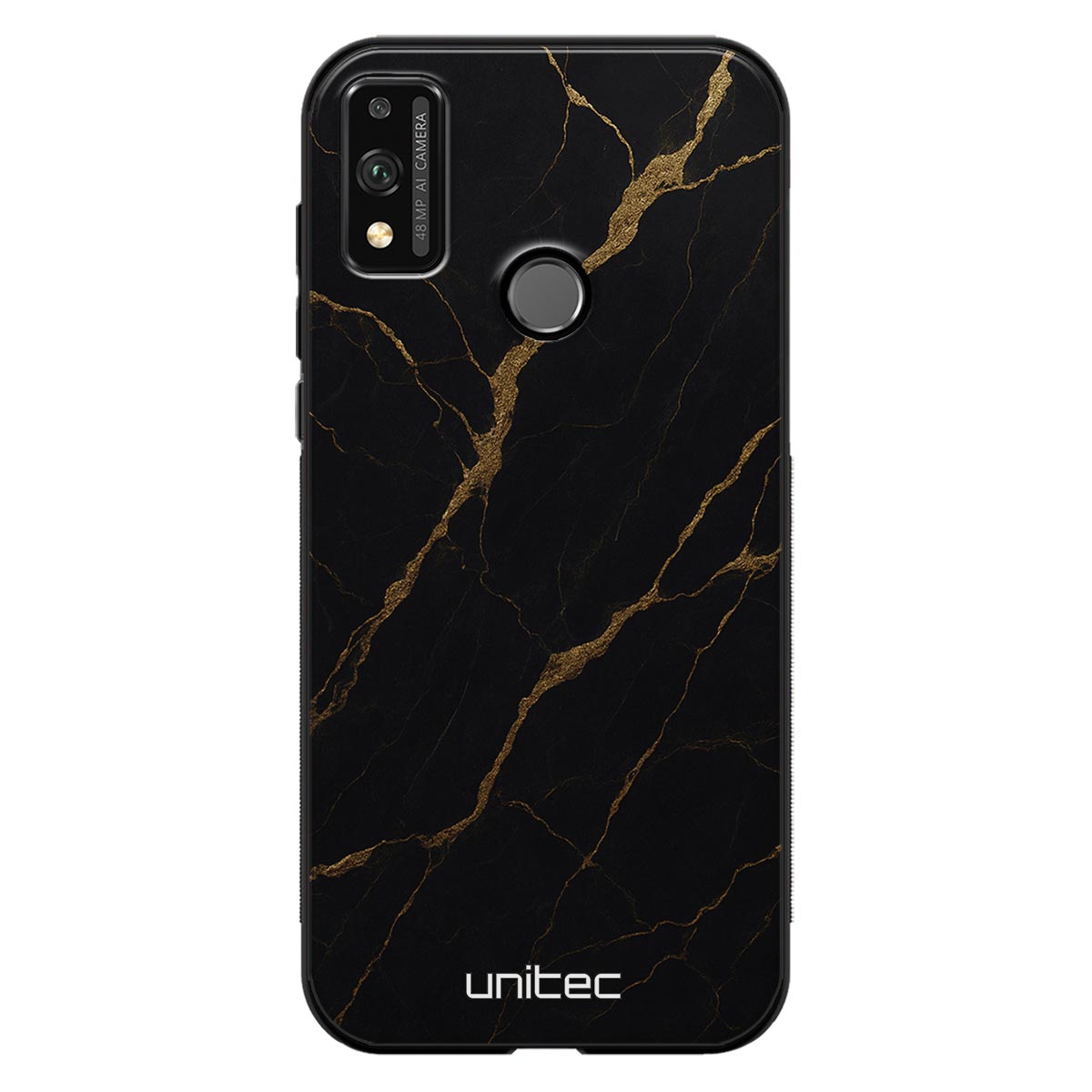 Honor 9X Lite Suojakuoret Marmori – Midnight Gold