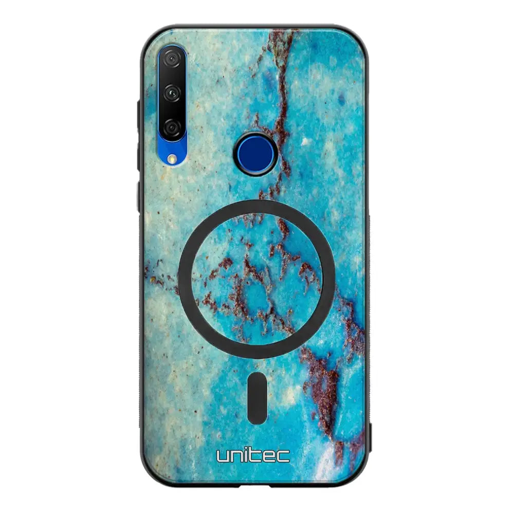 Honor 9X marmori suojakuoret - Turquoise Marble