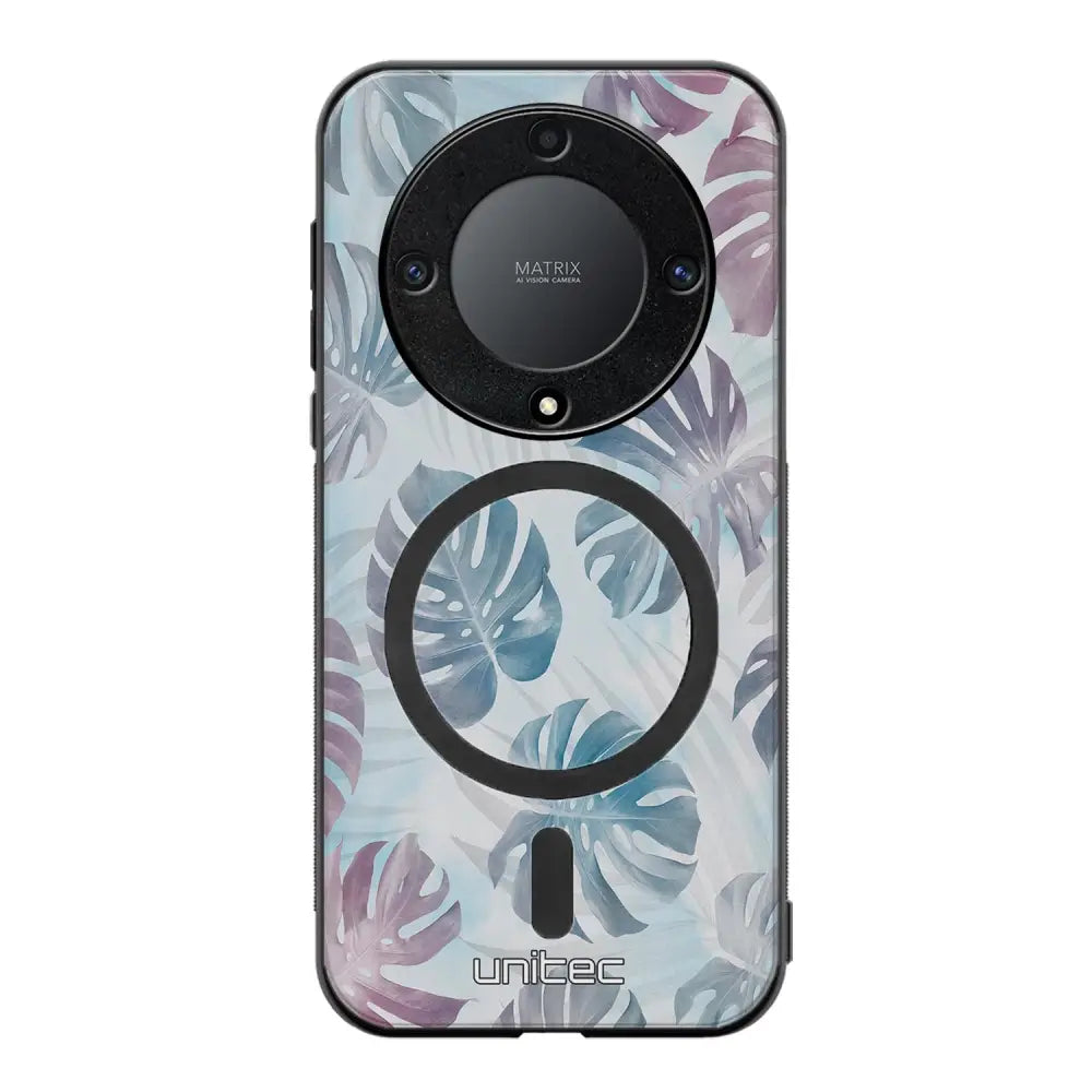 Honor Magic 5 Lite kukka suojakuoret - Monstera Texture