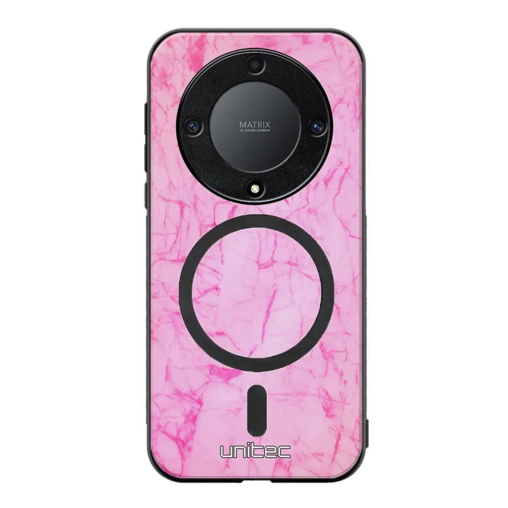Honor Magic 5 Lite marmori suojakuoret - Light Pink Marble