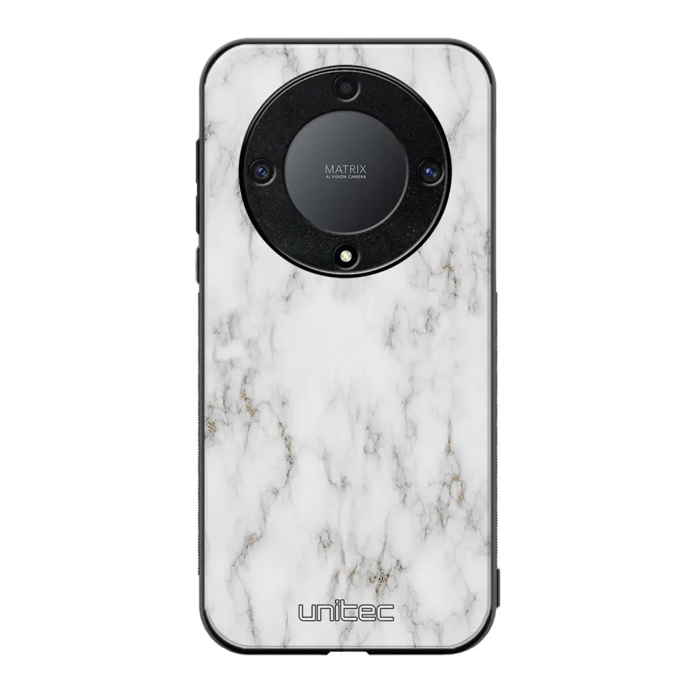 Honor Magic 5 Lite marmori suojakuoret - White Marble - Ei