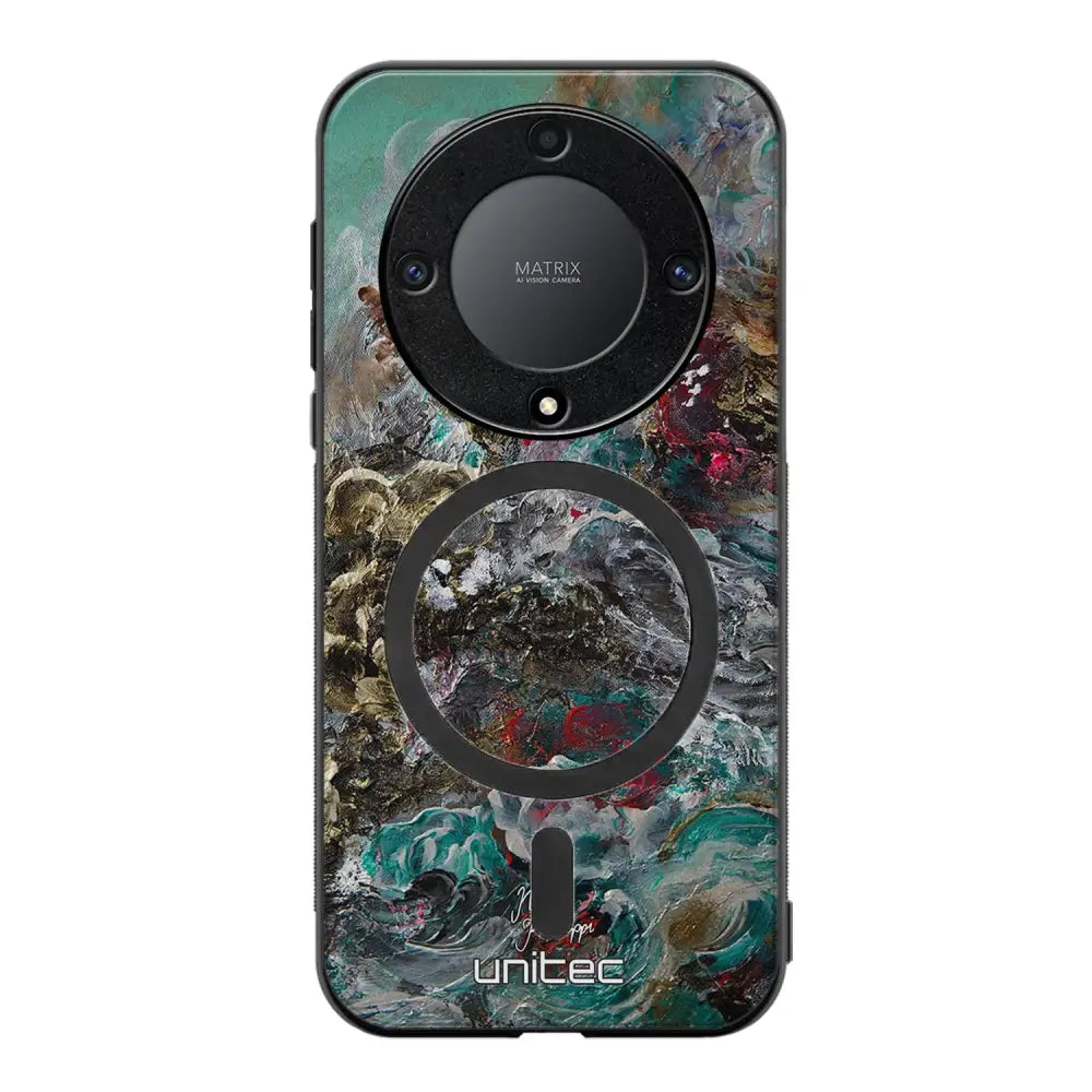 Honor Magic 5 Lite modern art suojakuoret - Heart Knows - Noora Kämppi