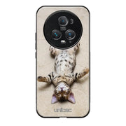 Honor Magic 5 Pro kissa suojakuoret - Relaxing Cat - Ei