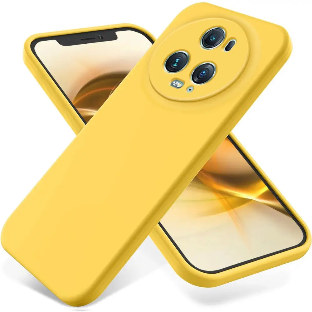 Honor Magic 5 Pro Silikonikuoret - Keltainen