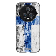 Honor Magic 5 Pro suojakuoret - Painted Finnish Flag - Ei