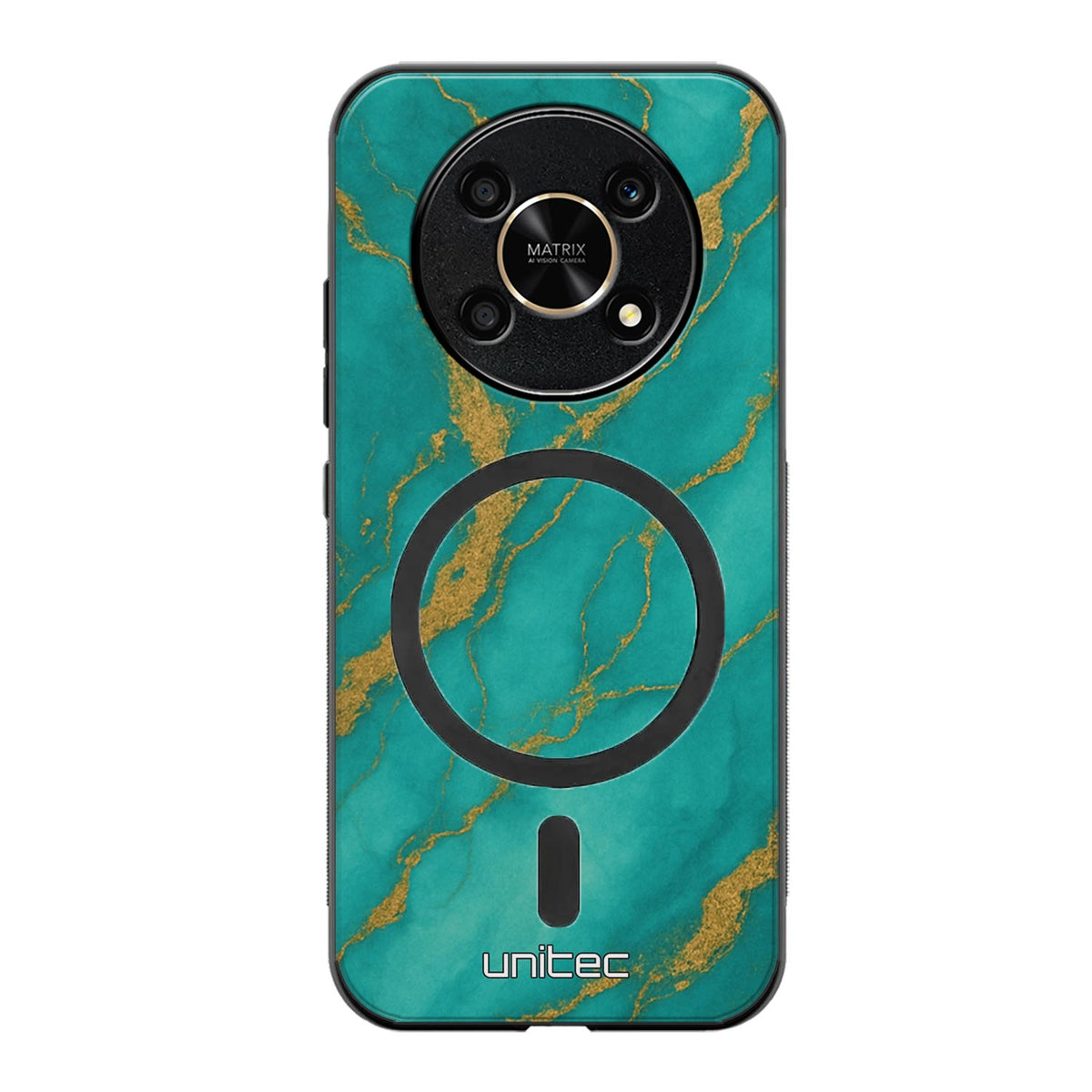 Honor Magic 6 Lite Suojakuoret Marmori – Turquoise Gold