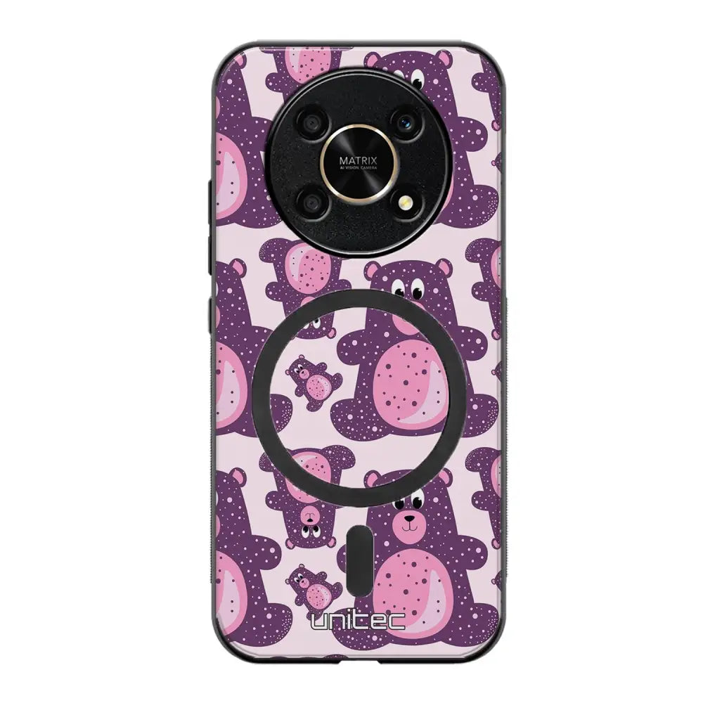 Honor Magic 6 Lite suojakuoret - Purple Teddy Bear