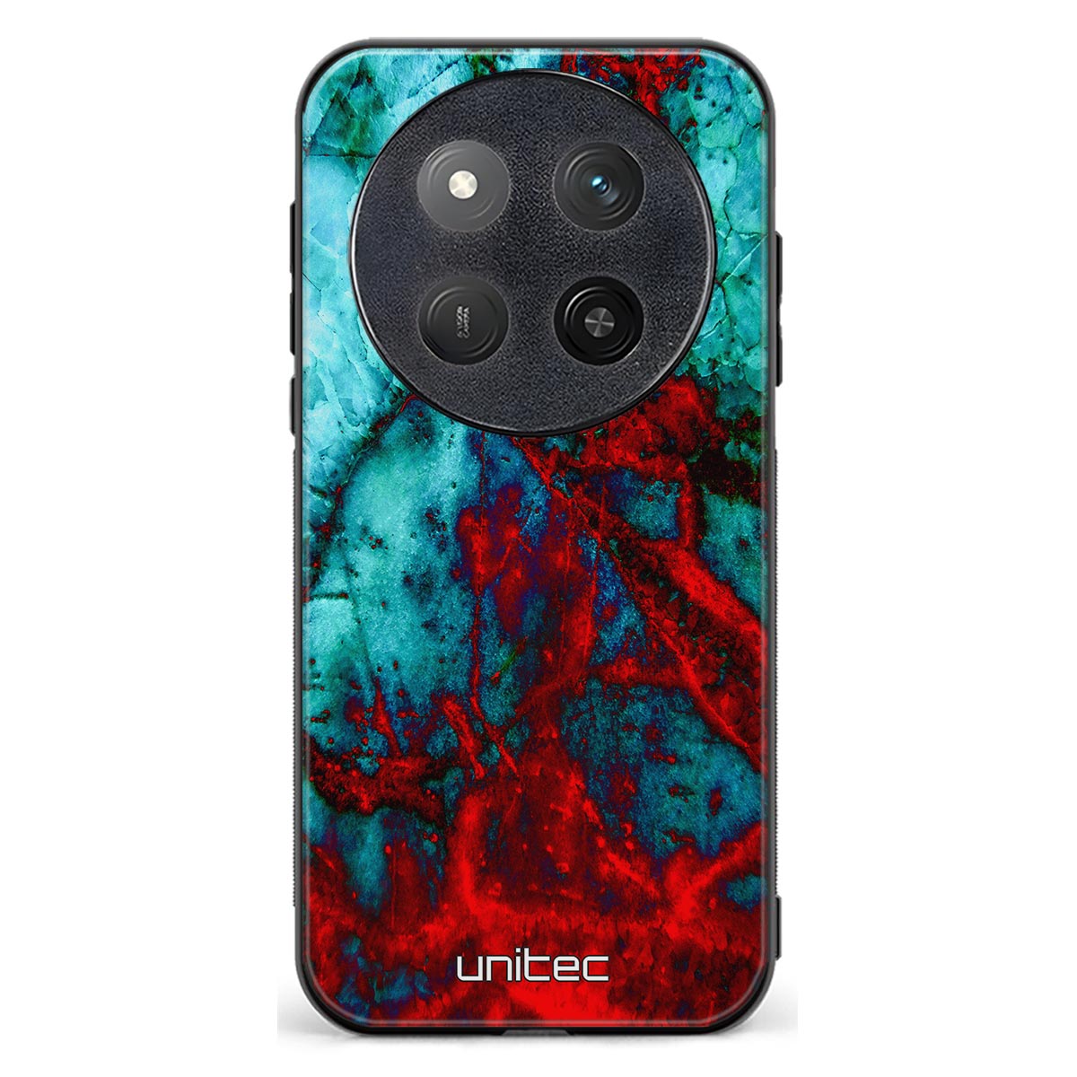 Honor Magic 7 Lite marmori suojakuoret - Blue Red Marble