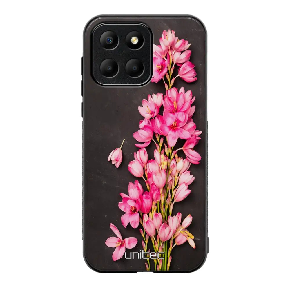Honor X6 kukka suojakuoret - Pink Flowers - Ei