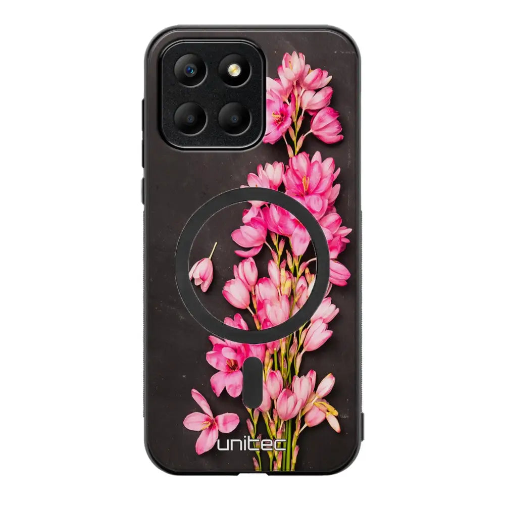 Honor X6 kukka suojakuoret - Pink Flowers