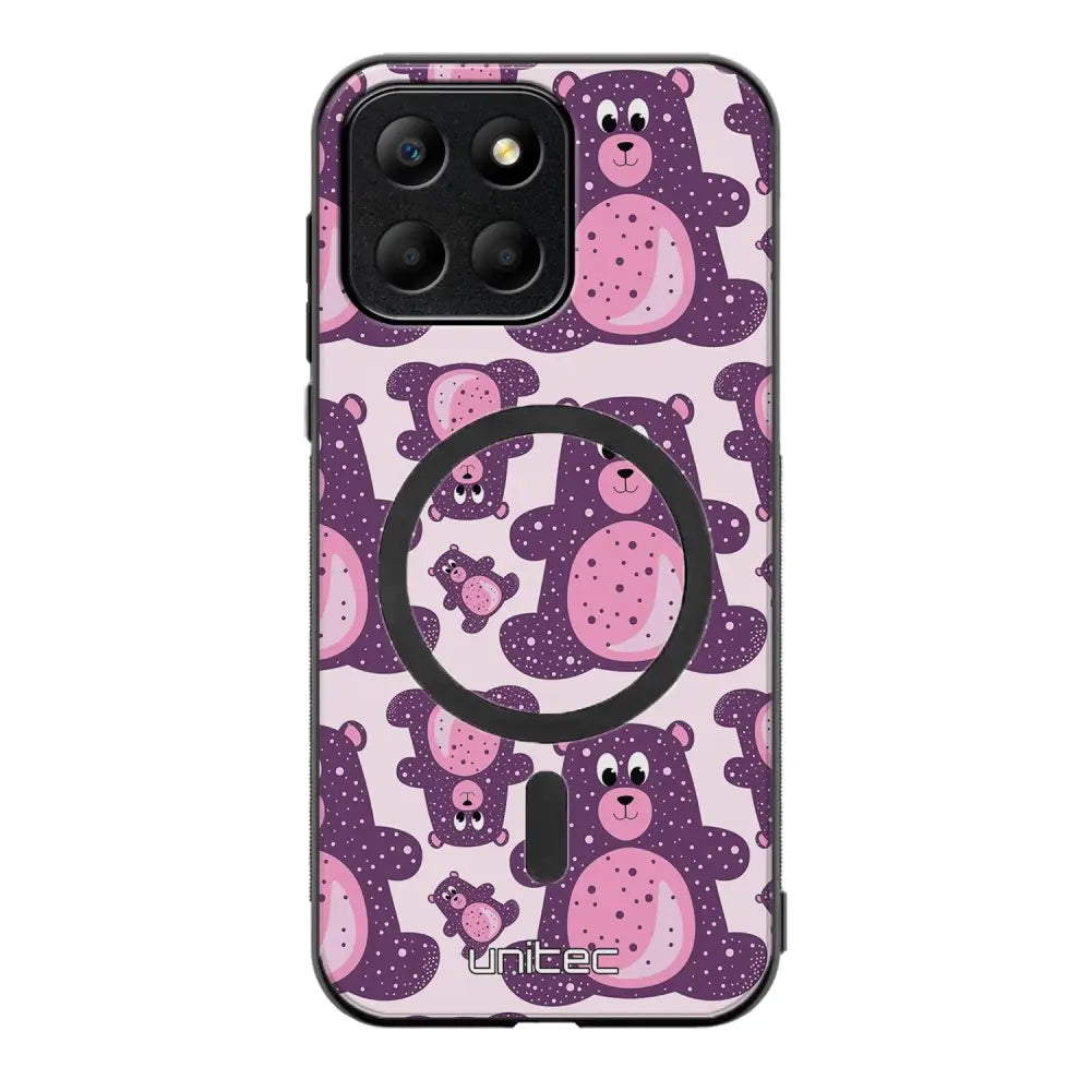 Honor X6 suojakuoret - Purple Teddy Bear