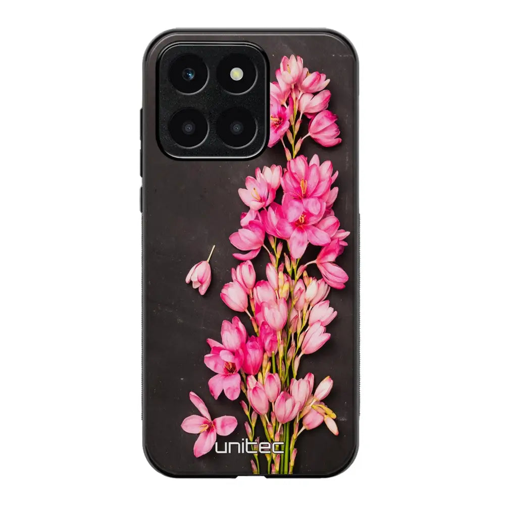 Honor X6a kukka suojakuoret - Pink Flowers - Ei