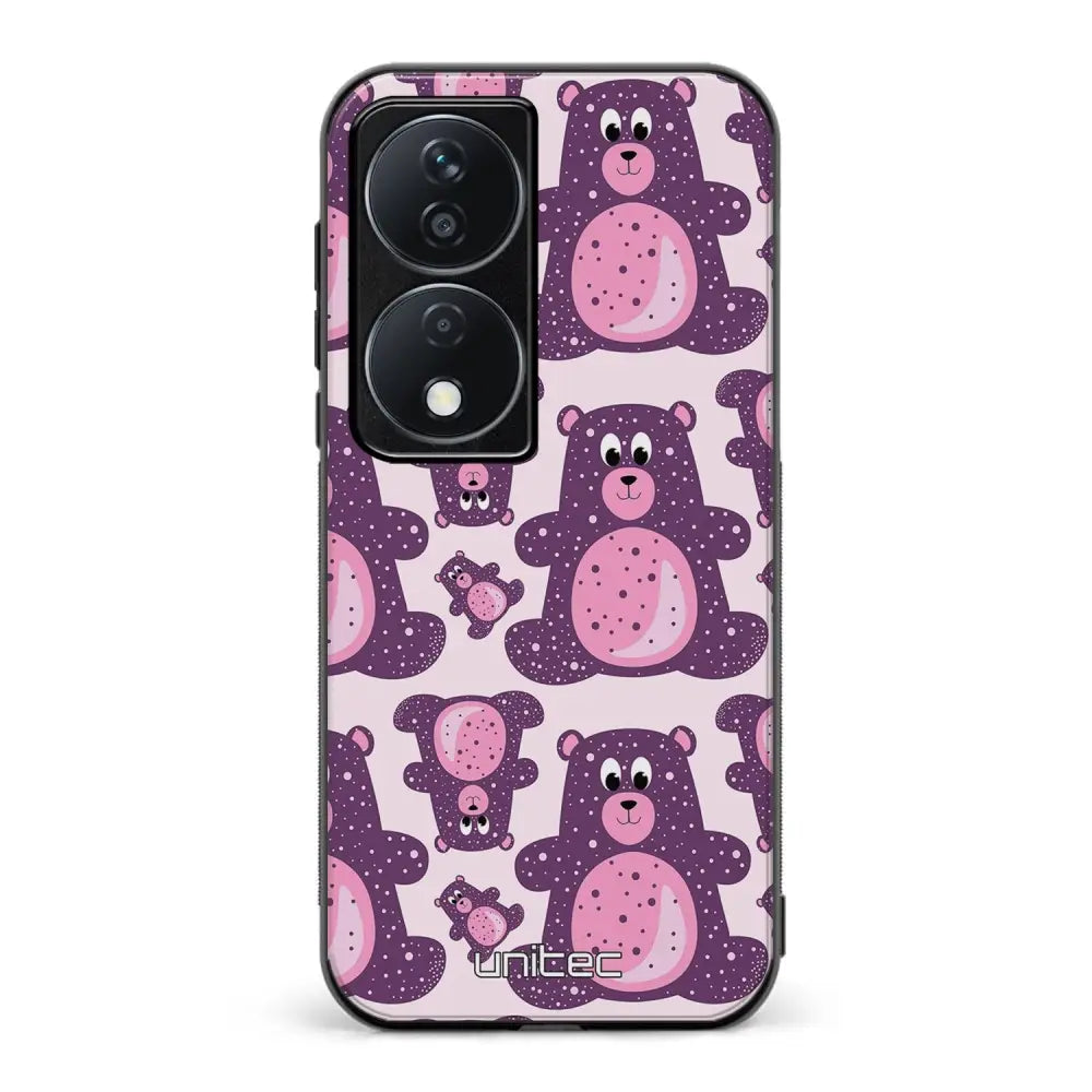 Honor X7b suojakuoret - Purple Teddy Bear - Ei