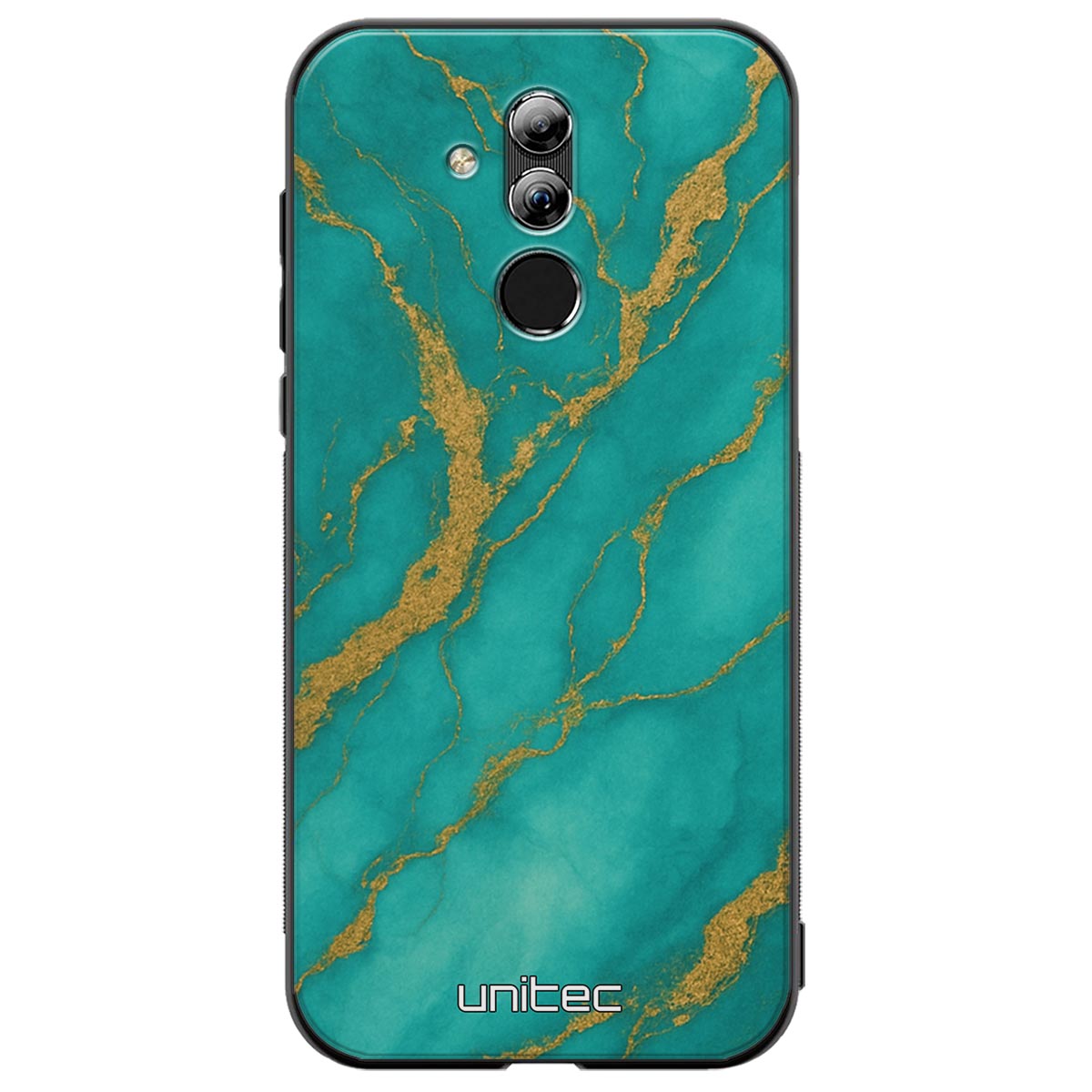 Huawei Mate 20 Lite Suojakuoret Marmori – Turquoise Gold
