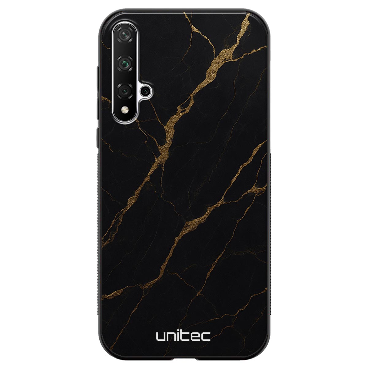 Huawei Nova 5T Suojakuoret Marmori – Midnight Gold